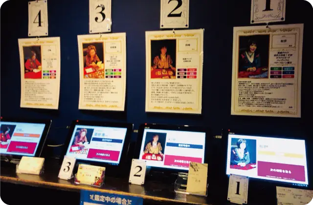 千里眼 難波本店の店内